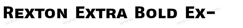 Rexton Extra Bold Ex字体转换 Rexton Extra Bold Ex字体转换
